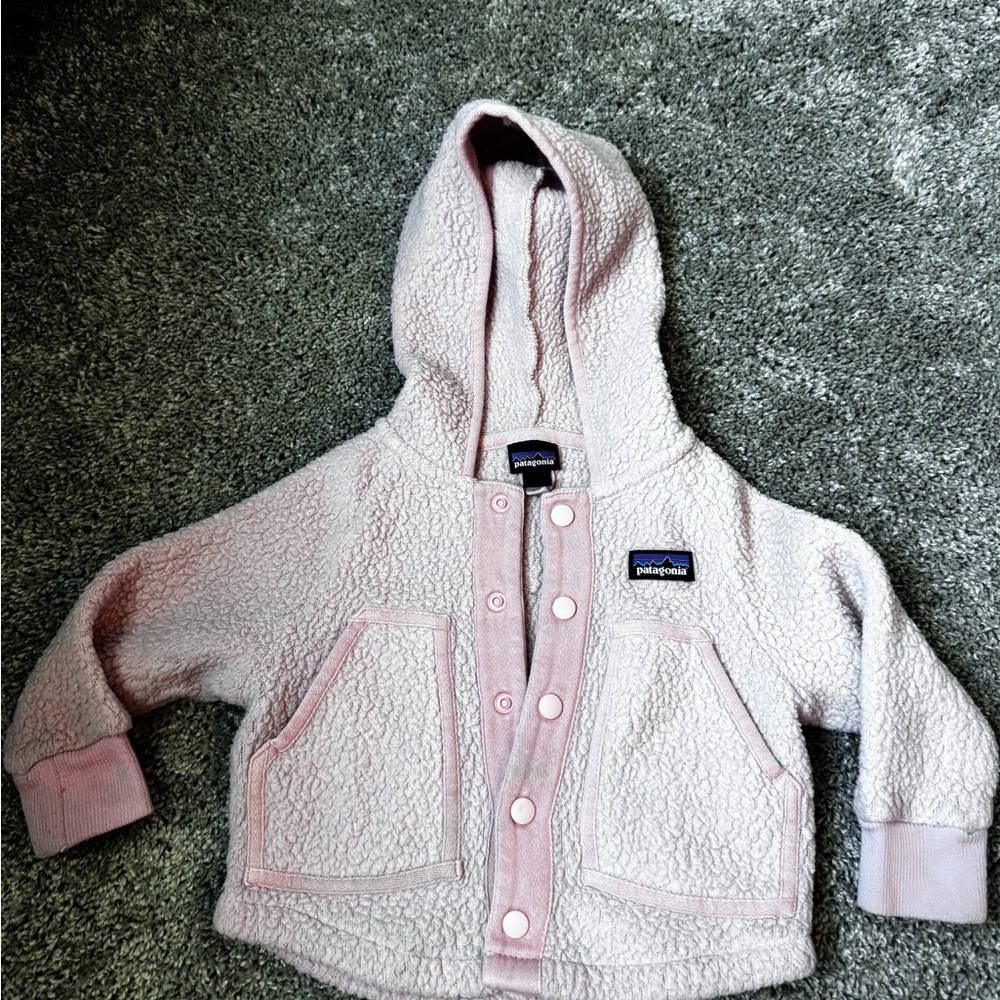 Patagonia Light Pink Fleece Jacket